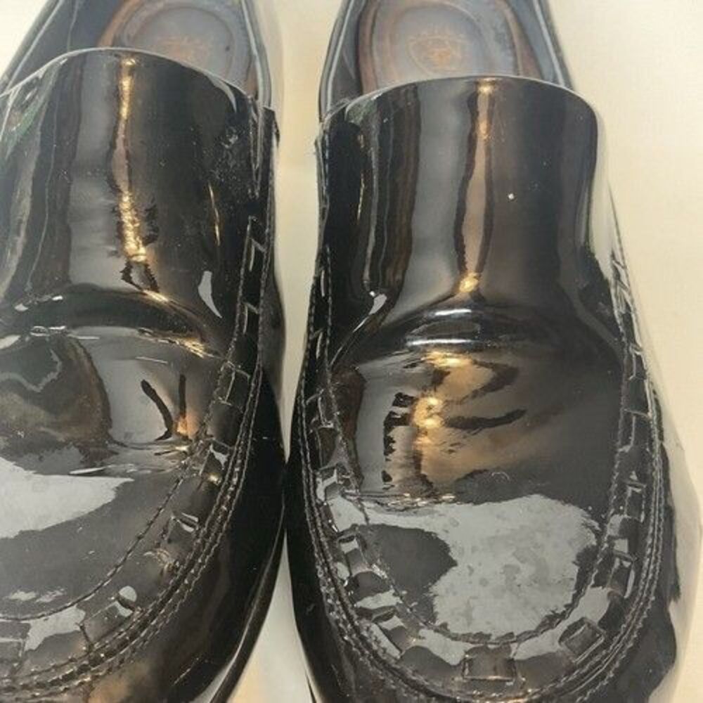 Ariat Black Leather Patent Western Casual Clog Shoes Women Size 10B - Picture 7 of 12